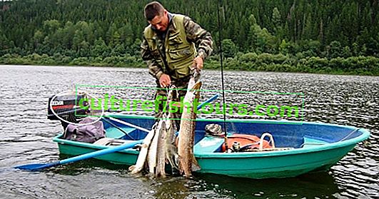 Rybaření na řece Vyatka