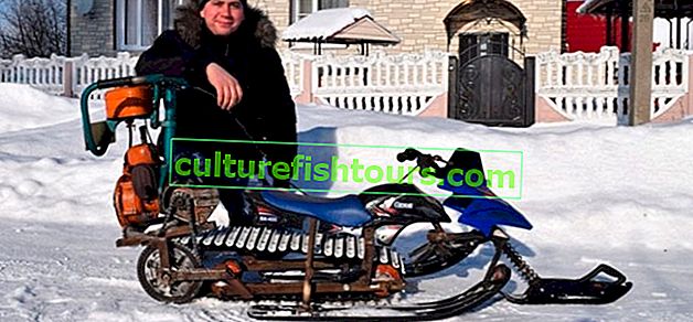 DIY motorlu testere kar arabası